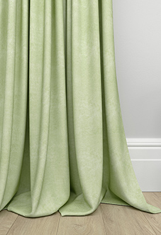 Florence Faux Suede, Green Leaf - Made to Measure Curtains